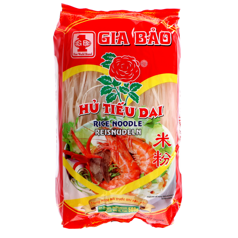 Рисова Локшина 2,5 мм Hu Tieu Dai Bong Hong 500г*20