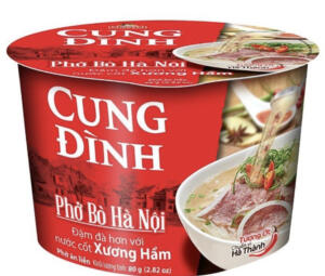Локшина швидкого приготування зі смаком яловичини Cung dinh 68г*12