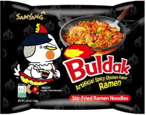 Корейська локшина швидкого приготування Samyang Buldak зі смаком гострої курки 140г