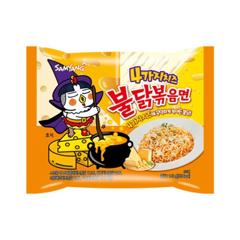 Samyang Buldak Quattro Cheese рамен з чотирма сирами та гострою куркою, упаковка 5 х 145 г